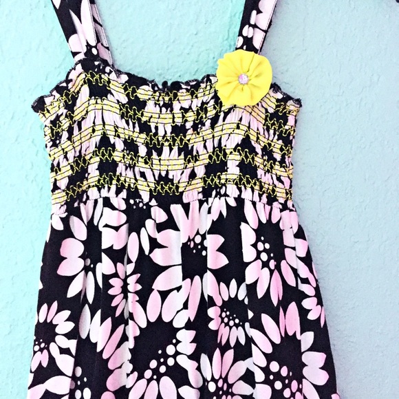 Faded Glory Other - Girls’ Smocked Floral Maxi Dress Size M(7-8)